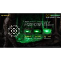 Ліхтар тактичний Nitecore CG7 (4xCree XP-G3, 2500 люмен, без акумулятора) - фото 5