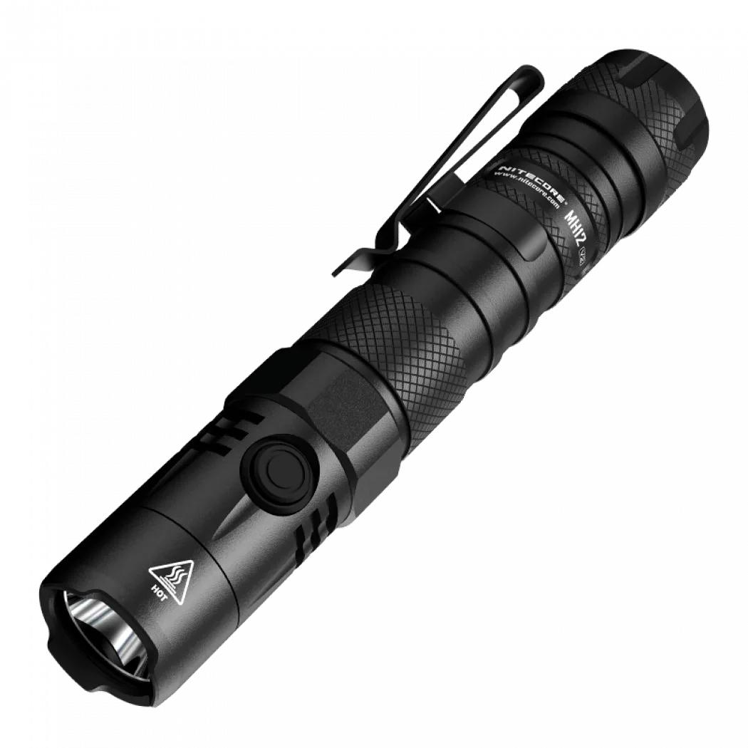 Ліхтар тактичний Nitecore MH12 V2 (CREE XP-L2 V6, 1200 люмен, з акумулятором) - фото 1