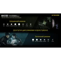 Ліхтар тактичний Nitecore MH12SE (Luminus SFT-40-W, 1800 люмен, з акумулятором) - фото 7
