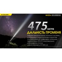 Ліхтар тактичний Nitecore MH25 V2 (1300 люмен, з акумулятором) - фото 11