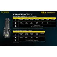 Ліхтар тактичний Nitecore P10iX (4 Cree XP-L2 V6, 4000 люмен, з акумулятором) - фото 8