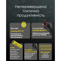 Ліхтар тактичний Nitecore P23i (Luminus SFT-70, 3000 люмен, з акумулятором) - фото 14